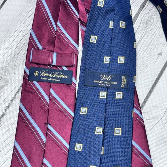 2 Brooks Brothers Silk Neck Ties - Picture 4 of 4